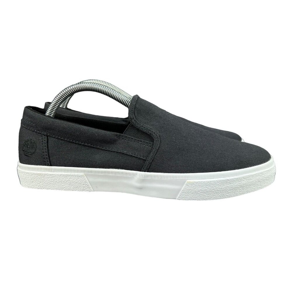 Timberland Union Wharf 2.0 EK+ Black Canvas Slip On Shoes Men's Size 8 M